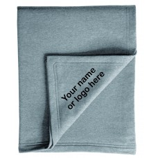 Port & Company® Core Fleece Sweatshirt Blanket with logo